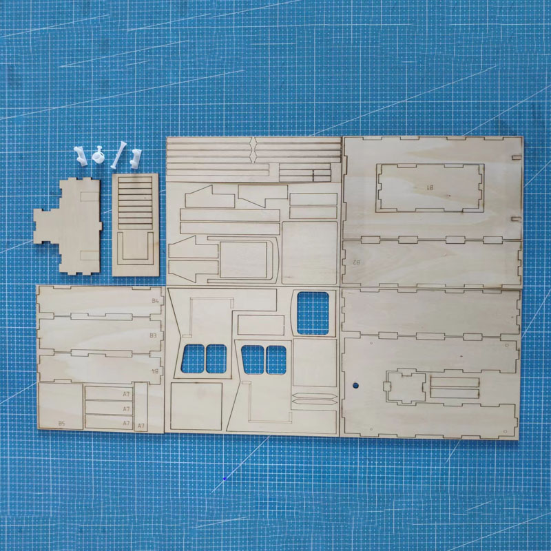 Wooden Box Rescue Boat Model R - Model Kit Lucario ulasan dan harga