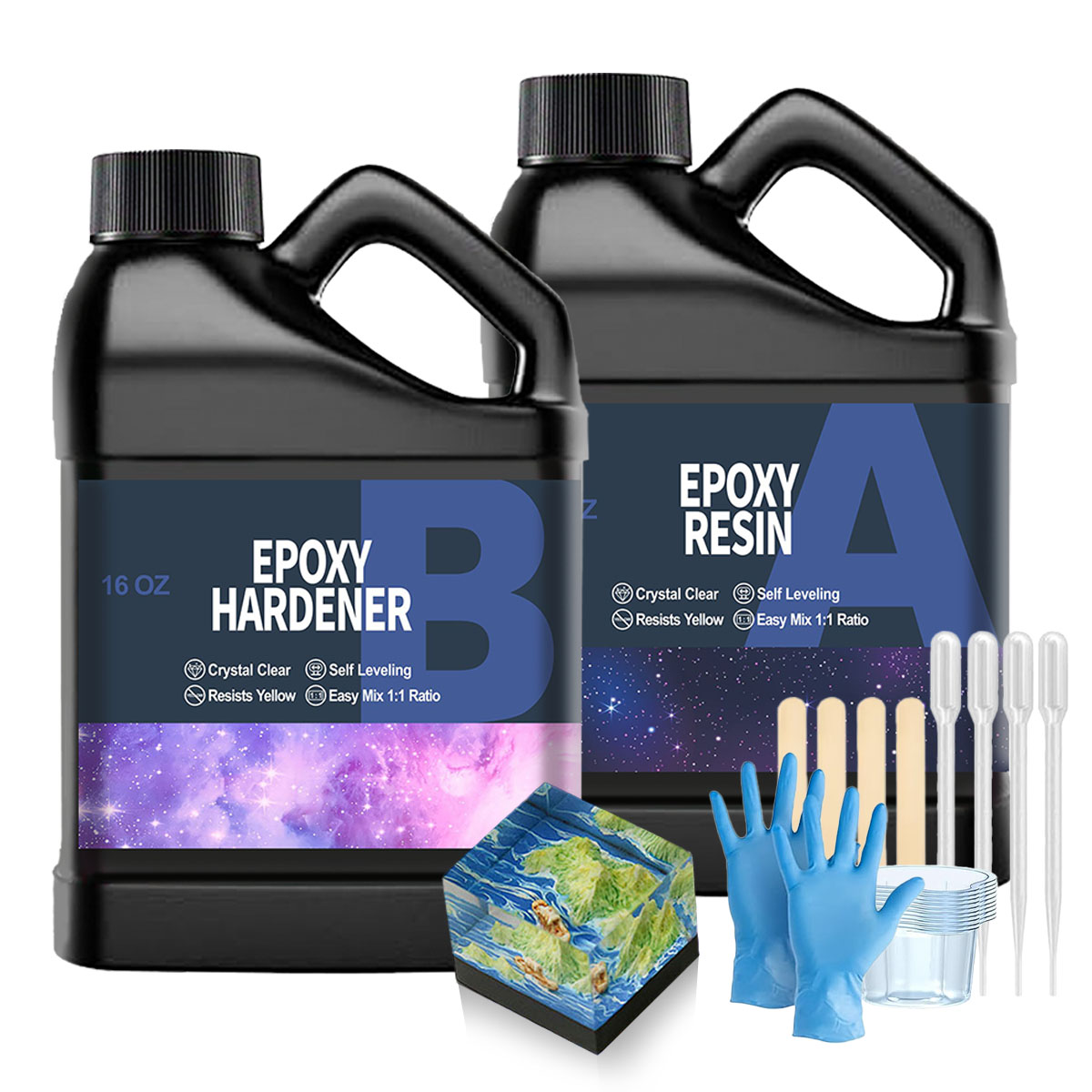 32OZ Clear Epoxy Resin Kit, No - Resin Kit Cast ulasan dan harga