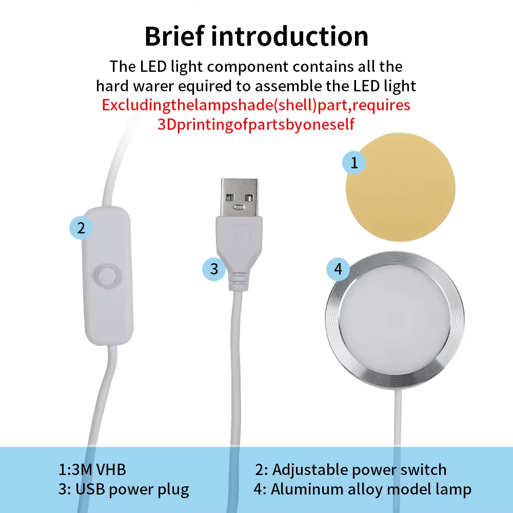 USB LED Lamp Kit for Bambu Lab - Model Kit F1 ulasan dan harga