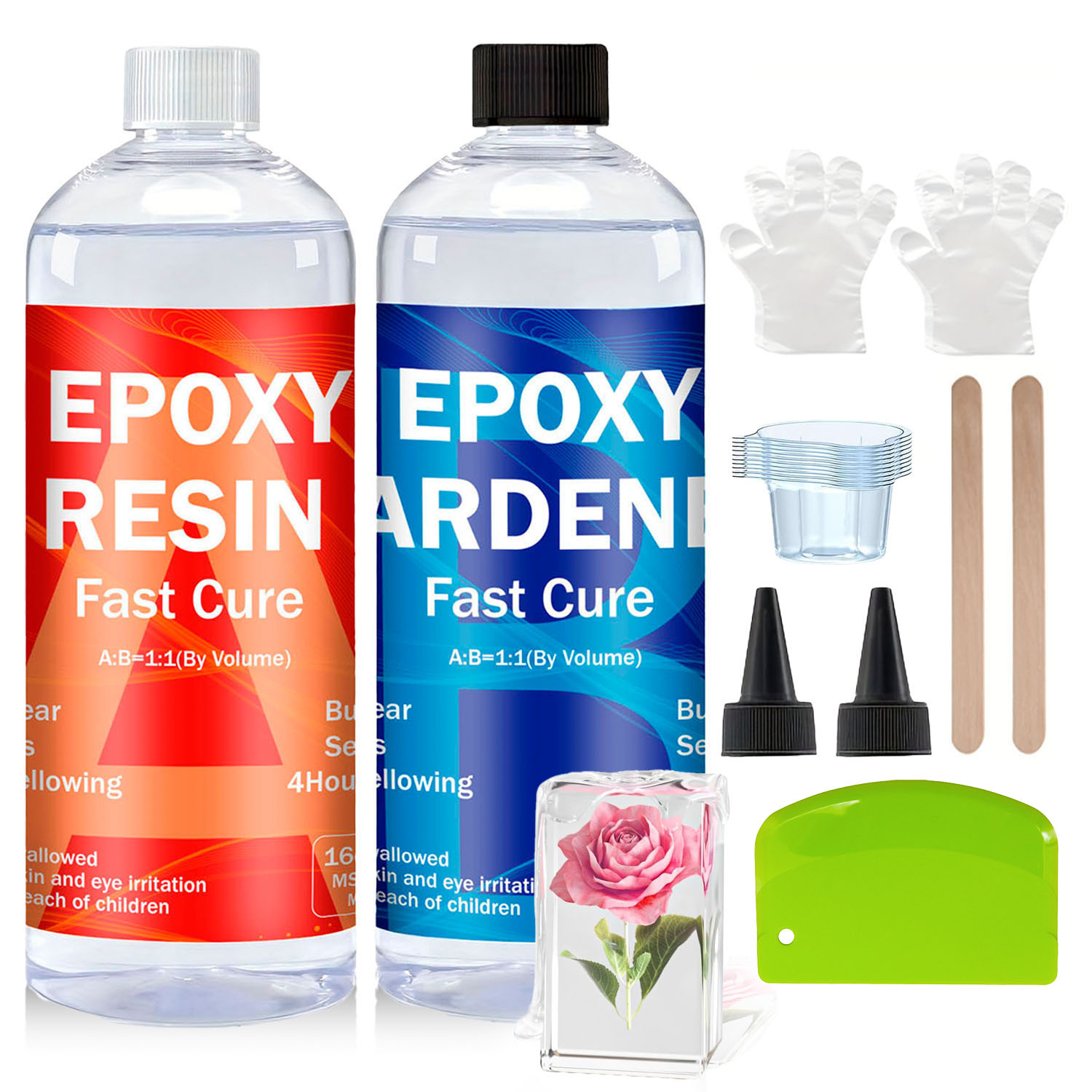 Clear Epoxy Resin Kit 8oz/16oz - Resin Kit Cast ulasan dan harga
