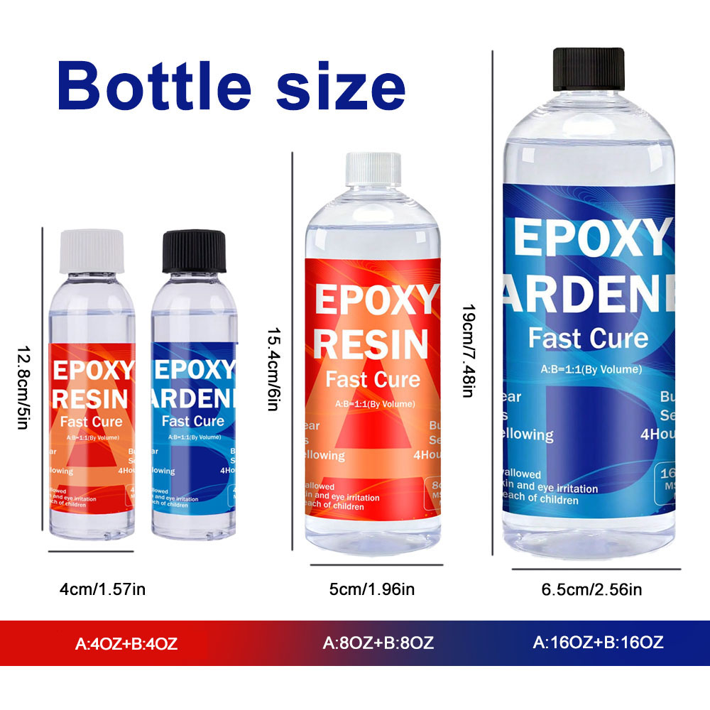 Clear Epoxy Resin Kit 8oz/16oz - Resin Kit Cast ulasan dan harga