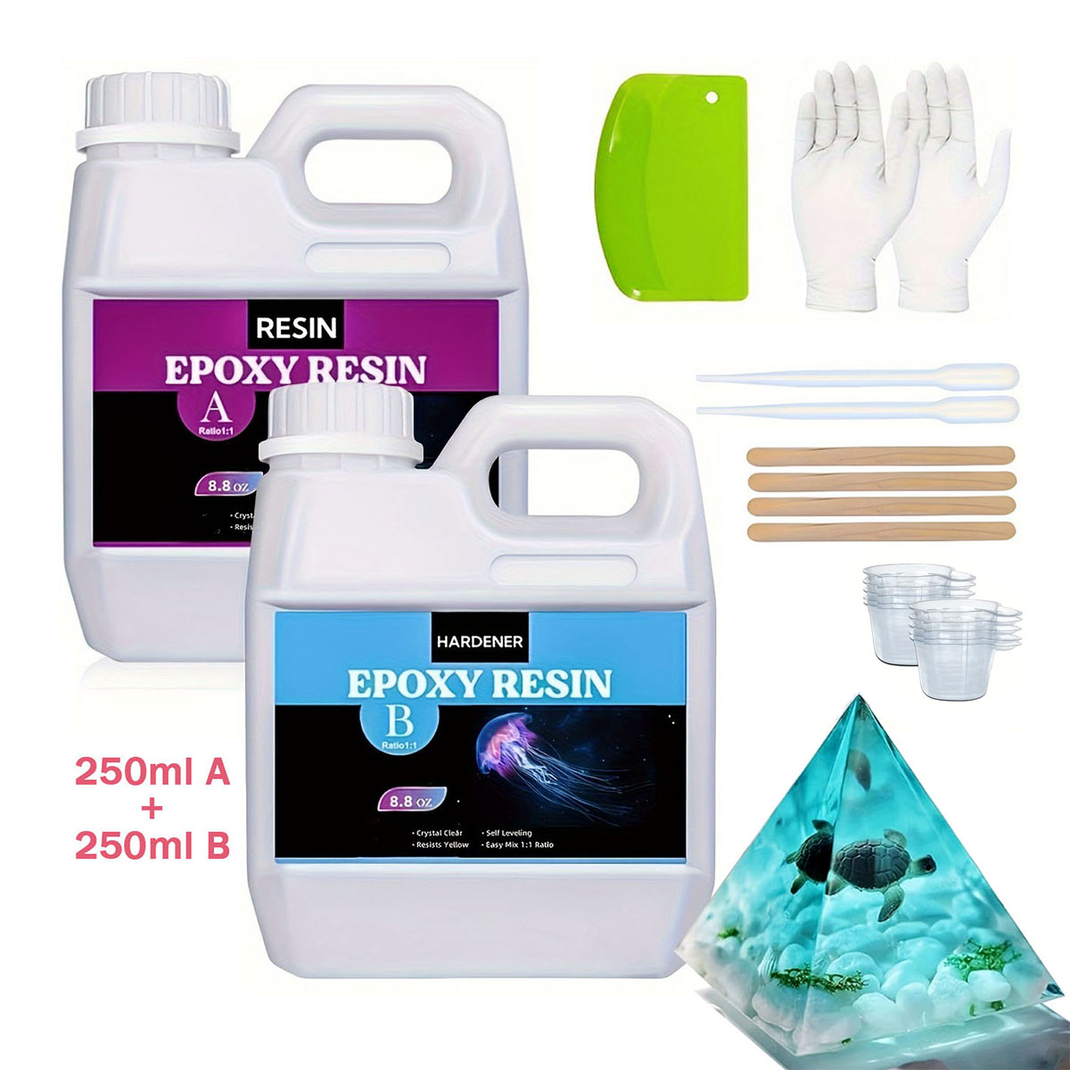 125ml/250ml Crystal Clear Cast - Resin Kit Cast ulasan dan harga