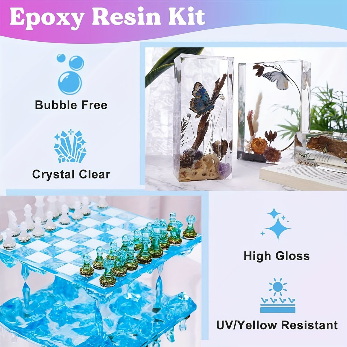 125ml/250ml Crystal Clear Cast - Resin Kit Cast ulasan dan harga