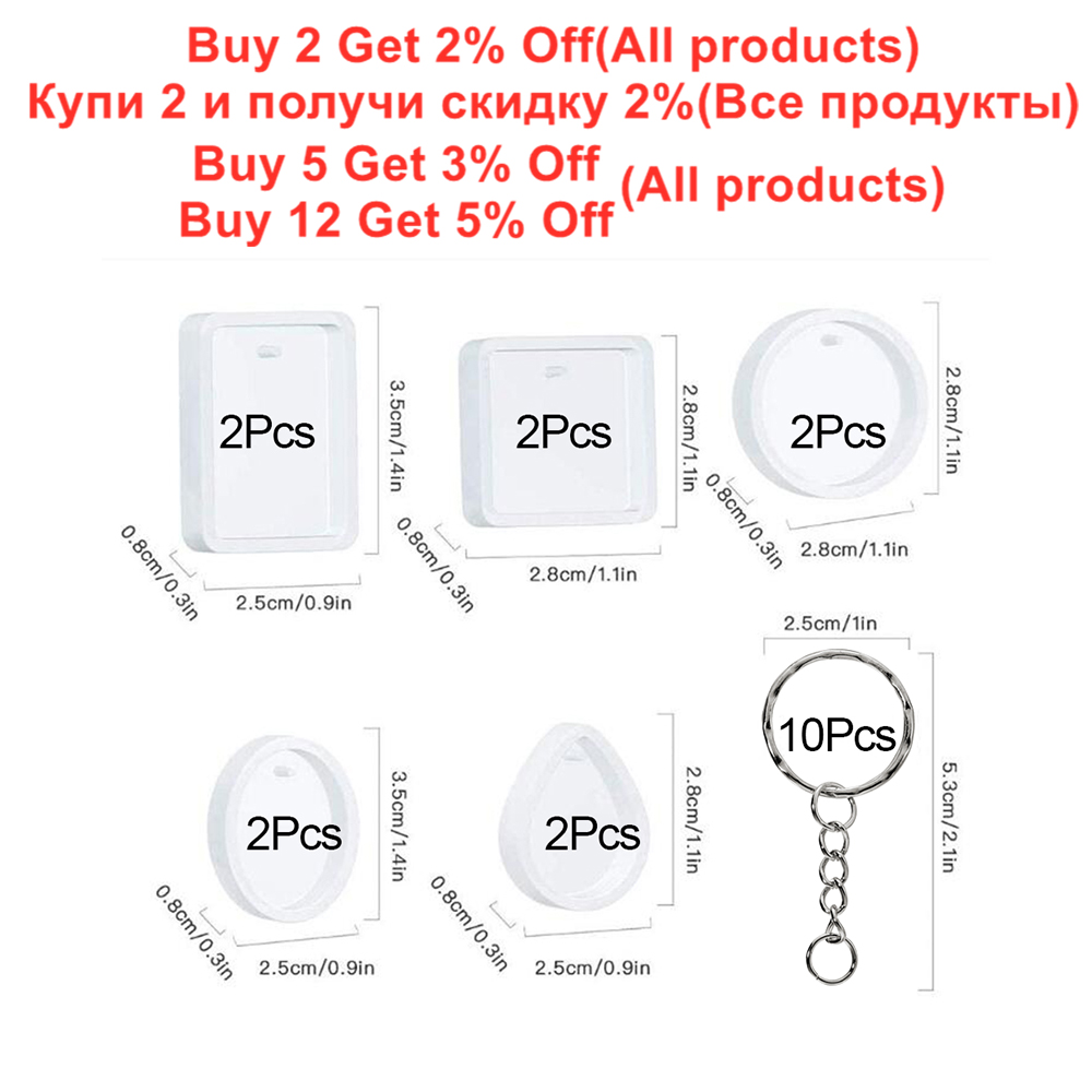 20Pcs/Set DIY Keychain Pendant - Resin Kit Cast ulasan dan harga