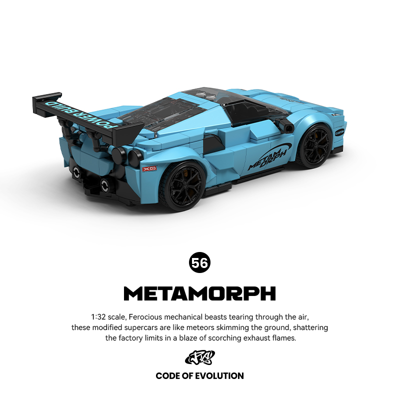 Blue Supercar Building Kit wit - Model Kit Display Case ulasan dan harga