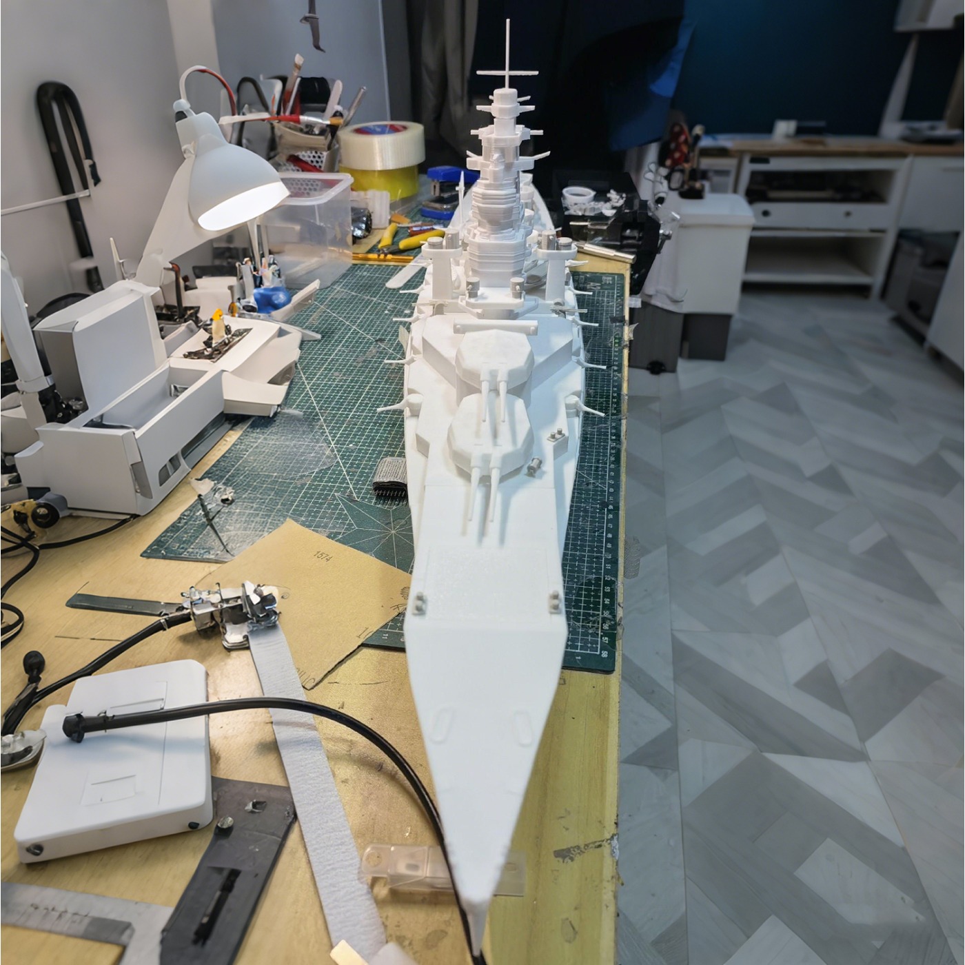 1/200 RC Ships 107cm Kongo WWI - Model Kit Lucario ulasan dan harga