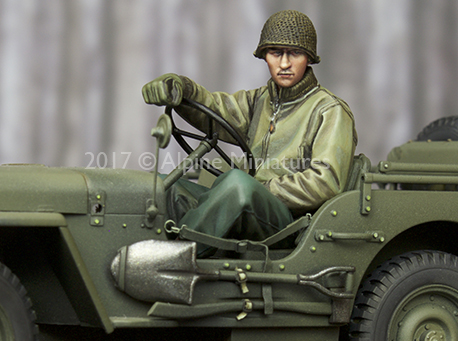 1:35 Resin kit  US Jeep Driver - Model Kit Warhammer ulasan dan harga