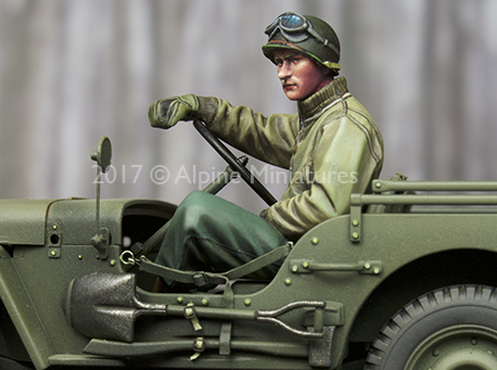 1:35 Resin kit  US Jeep Driver - Model Kit Warhammer ulasan dan harga