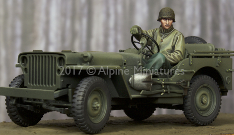 1:35 Resin kit  US Jeep Driver - Model Kit Warhammer ulasan dan harga