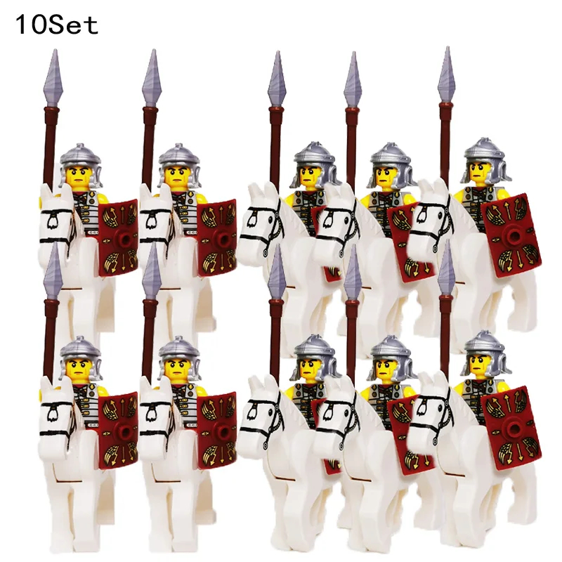 10 Sets Medieval Knights Dark  - Model Kit Horse ulasan dan harga