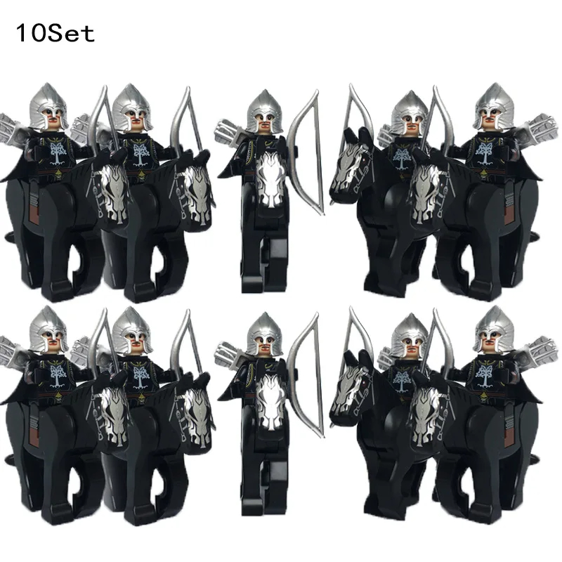 10 Sets Medieval Knights Dark  - Model Kit Horse ulasan dan harga