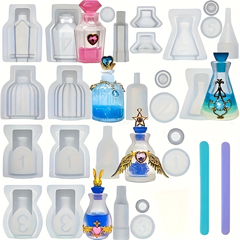 A Set Of 5 Perfume Bottle Resi - Resin Kit Cast ulasan dan harga