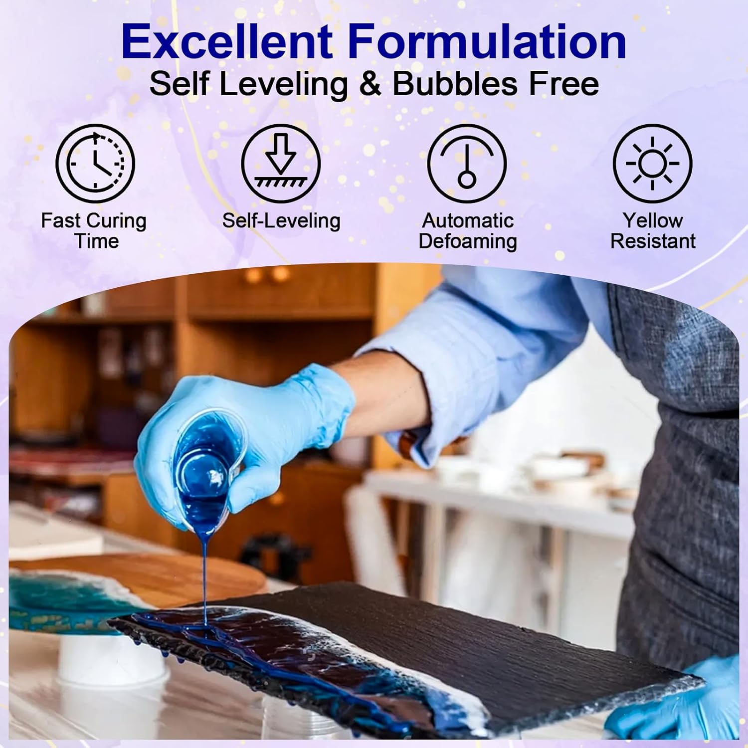 Clear Epoxy Resin AB Glue Hard - Resin Kit Cast ulasan dan harga