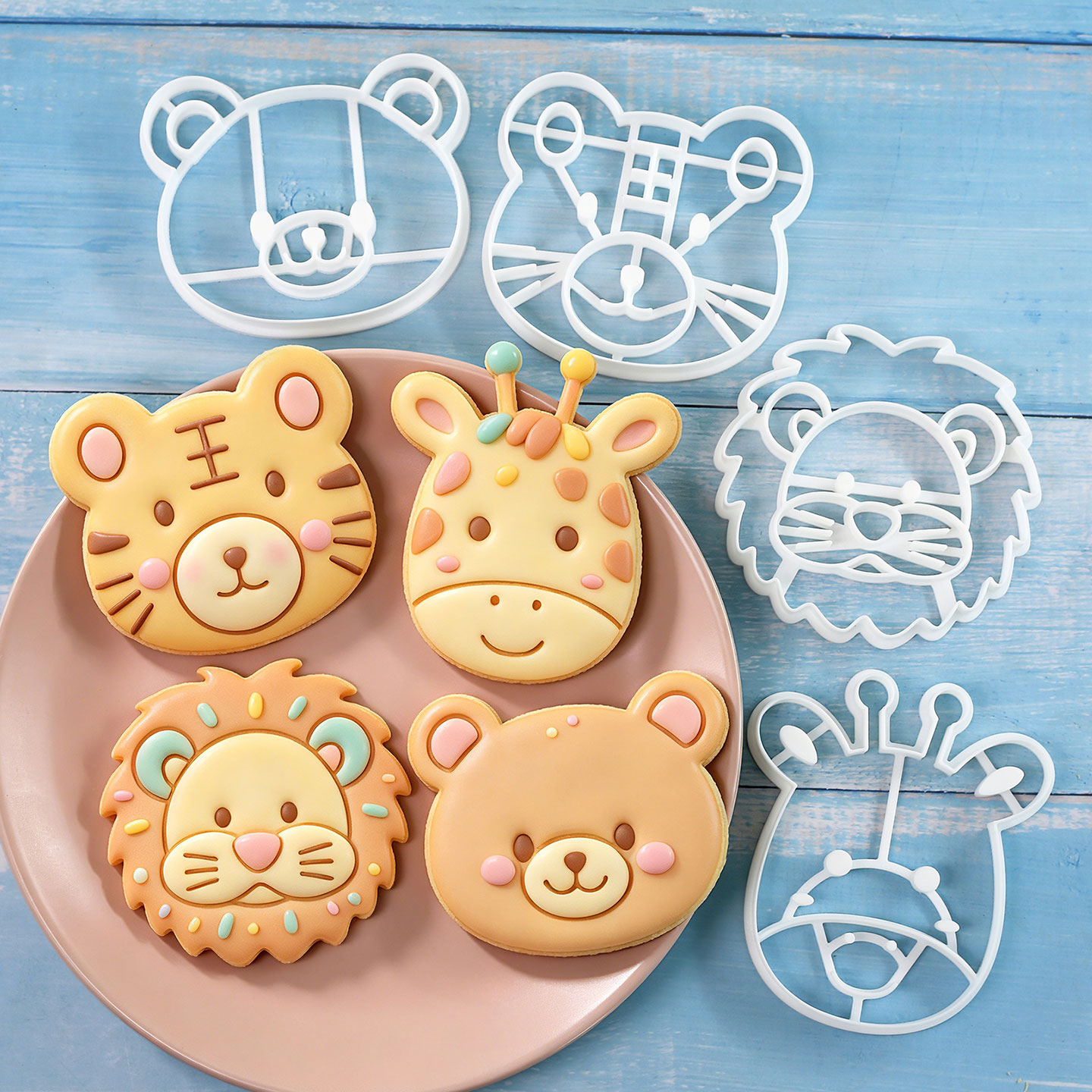 4 Pcs Animal Cookie Cutters Se - Model Kit Tank ulasan dan harga
