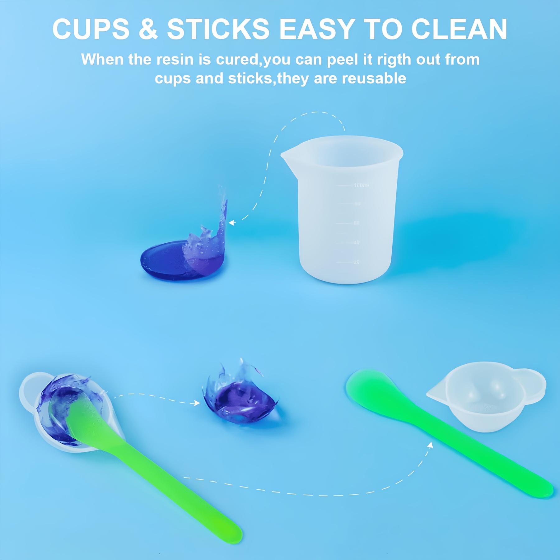 21pcs/Set Silicone Resin Casti - Resin Kit Cast ulasan dan harga