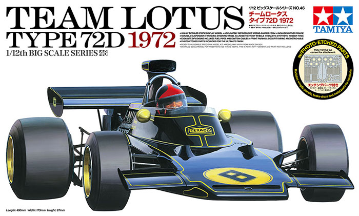Tamiya 12046 static assembled  - Model Kit F1 ulasan dan harga