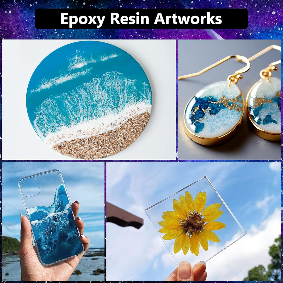 1000ml Crystal Clear Epoxy Res - Resin Kit Cast ulasan dan harga
